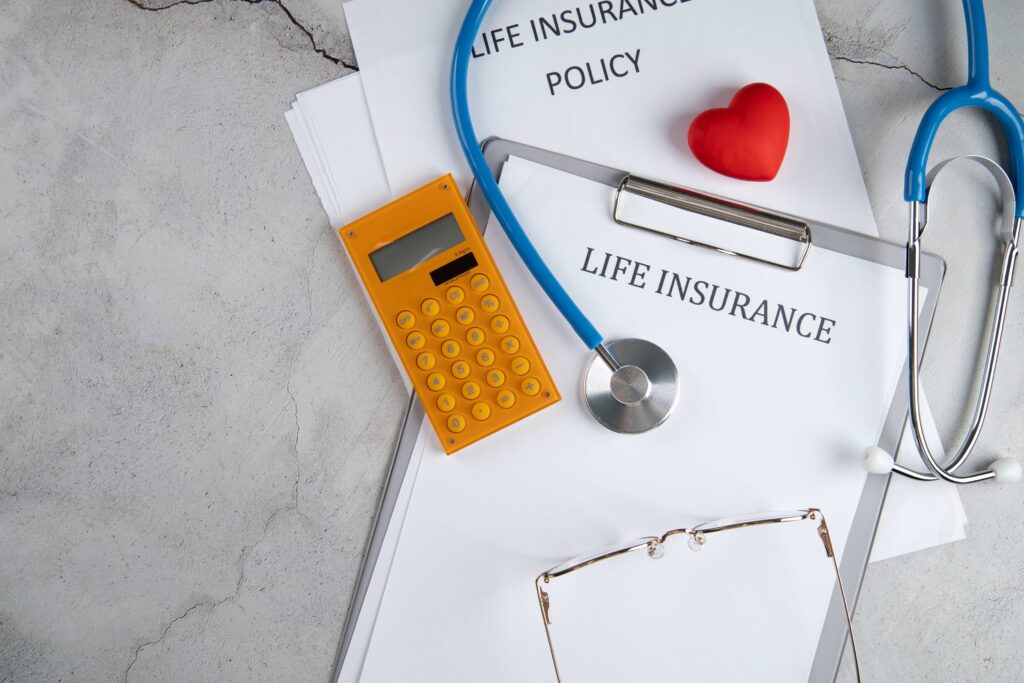 Commercial health insurance providing financial security for medical care